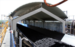 Coal on a conveyor belt
